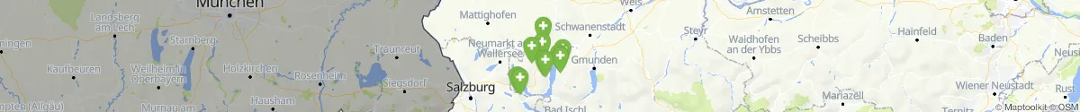 Kartenansicht für Apotheken-Notdienste in der Nähe von Weißenkirchen im Attergau (Vöcklabruck, Oberösterreich)